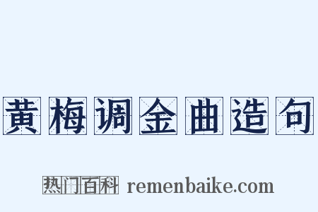 黄梅调金曲造句是什么意思的图片